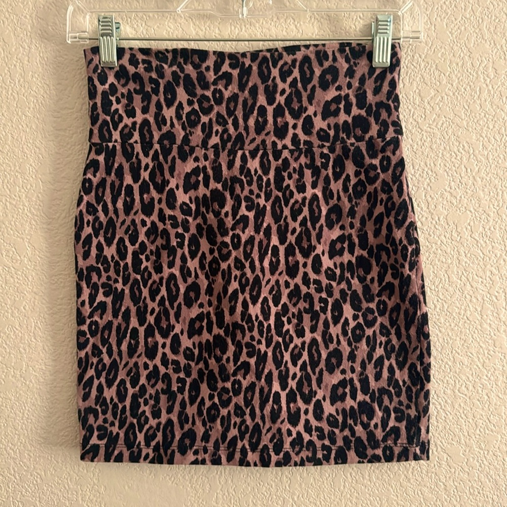 Leopard Mini Skirt